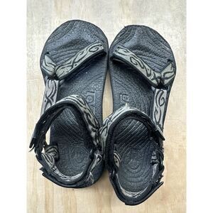 Teva TERRADACTYL Unisex Black Briwn Sport Sandals Aztec Print Men's 11 Womens 12